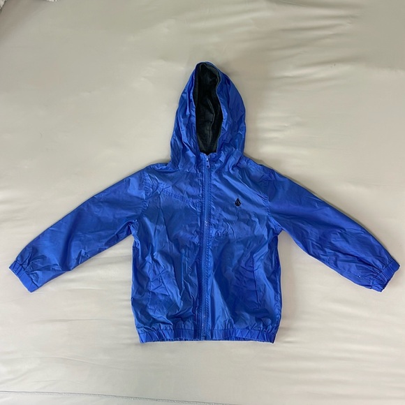 Boys Volcom Blue Windbreaker Jacket Size 3T - Picture 1 of 11